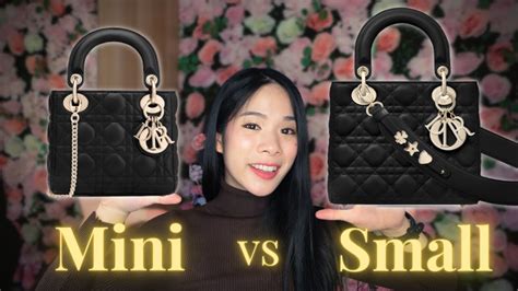 dior - mini lady dior|lady dior mini vs small.